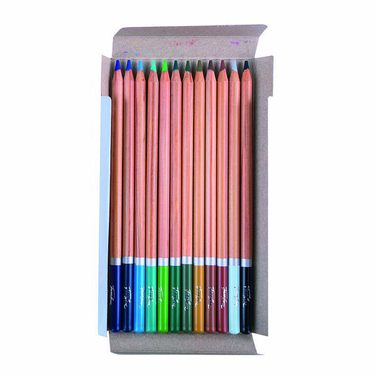 Набор карандашей акварельных "Белые Ночи" 24 цвета, в жестяном пенале