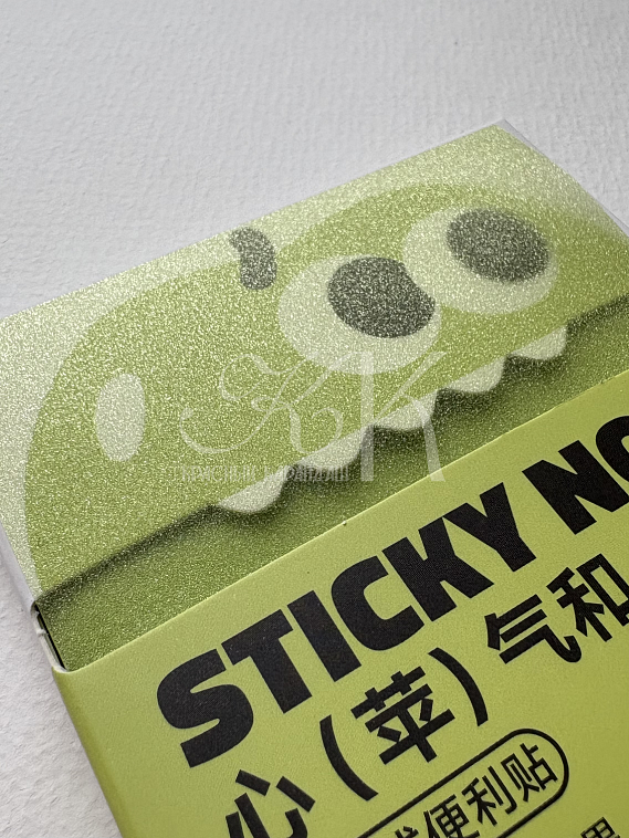 Блок самоклеящийся Languo, Z-сложение, 76х76 мм, 80 л, квадратный, зеленый светлый 606x758