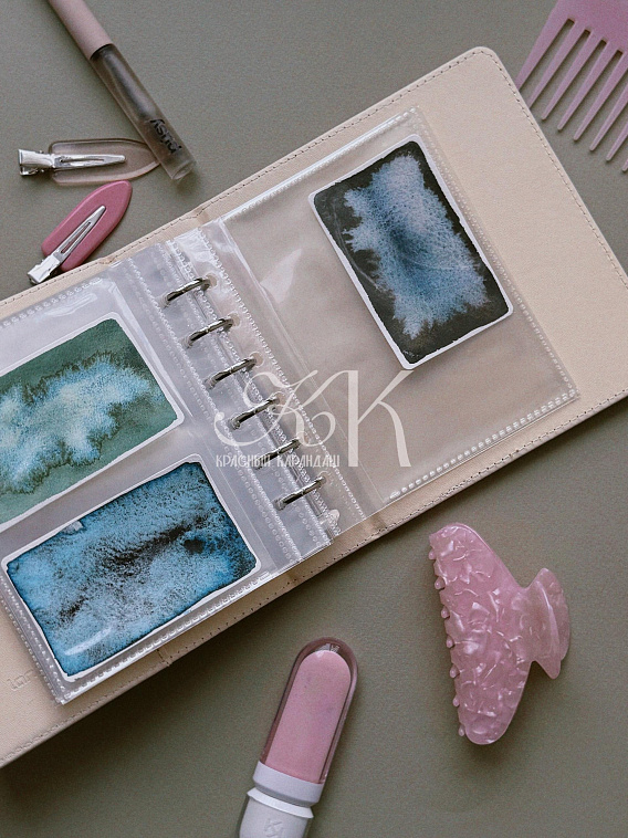 Альбом для фото и выкрасок  Languo, 16х14,5х4,5 см, розовый 606x758