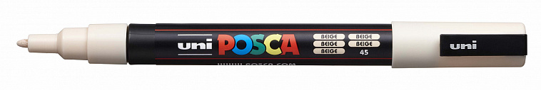 Маркер UNI "POSCA" PC-3M, 0,9-1,3 мм, наконечник пулевидный, №45 цвет бежевый 606x758