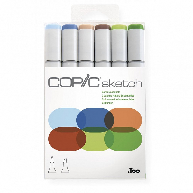 Набор маркеров Copic "Sketch" Earth Essentials 6 цветов