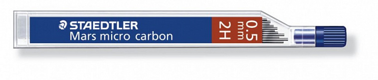 Набор грифелей для механического карандаша Staedtler "Mars micro carbon" 12 шт 0,5 мм 2Н