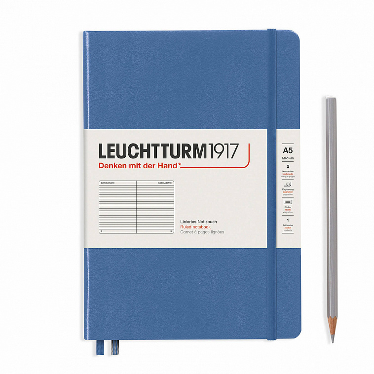Книга для записей в линейку Leuchtturm1917 "Muted Colours" Medium А5, голубой