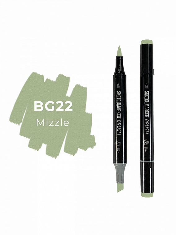 Маркер двухсторонний на спиртовой основе Sketchmarker Brush Цвет Изморось 606x758