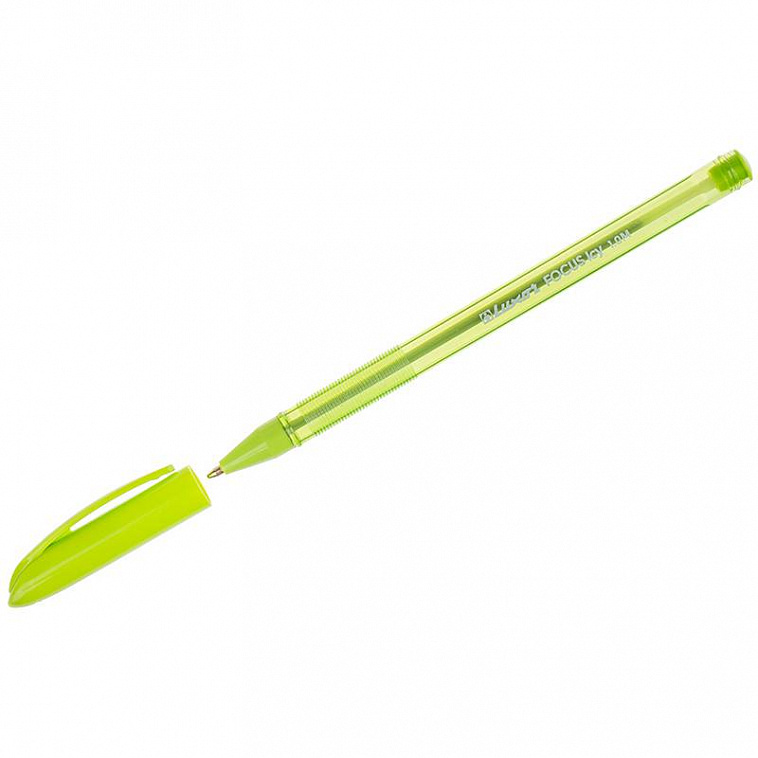 Ручка шариковая Luxor "Focus Icy" 1,0 мм, светло-зеленая
