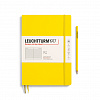 Записная книжка в линейку Leuchtturm Composition В5 123 стр., мягкая обложка лимонная