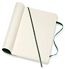 Записная книжка нелинованная Moleskine "Classic Soft" Large 13х21 см 192 стр., обложка мягкая зелена 3