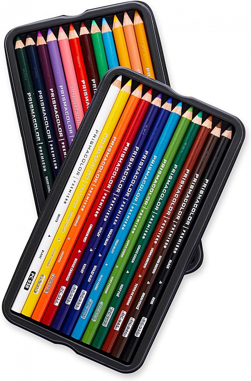 Набор карандашей цветные Prismacolor "Premier" 24 цвета, металлическая коробка
