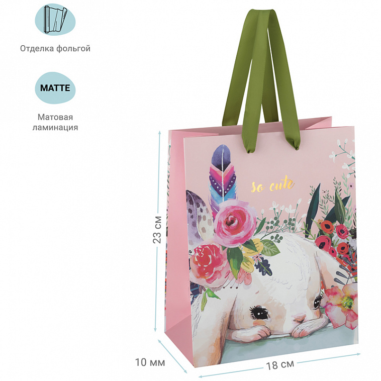 Пакет подарочный MESHU "Present " 18*23*10 см 606x758