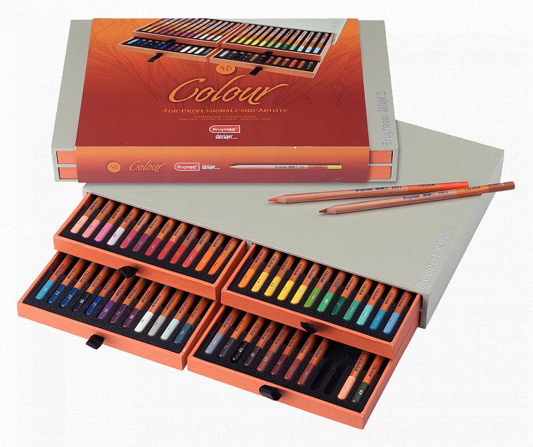 Набор карандашей цветных Bruynzeel-Sakura "Design" 48 шт профессиональные в картоне  