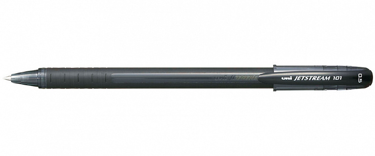 Ручка шариковая UNI "Jetstream" SX-101-05 0,5 мм, черный 606x758