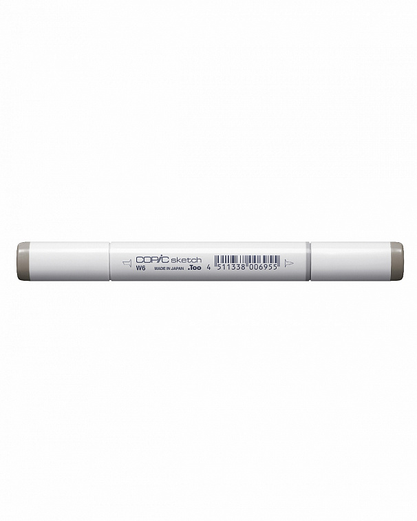 Маркер COPIC sketch W6 (теплый серый, warm ray) (оттенок №6)  606x758