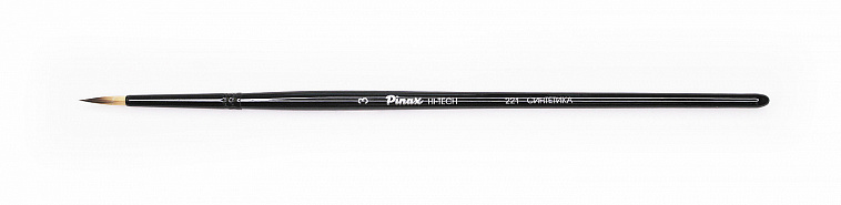 Кисть синтетика №3 круглая Pinax "HI-TECH 221" короткая ручка 606x758
