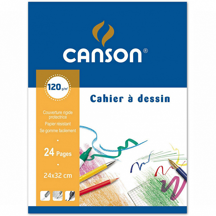 Альбом для рисования Canson 24x32 см 24 стр 120 г
