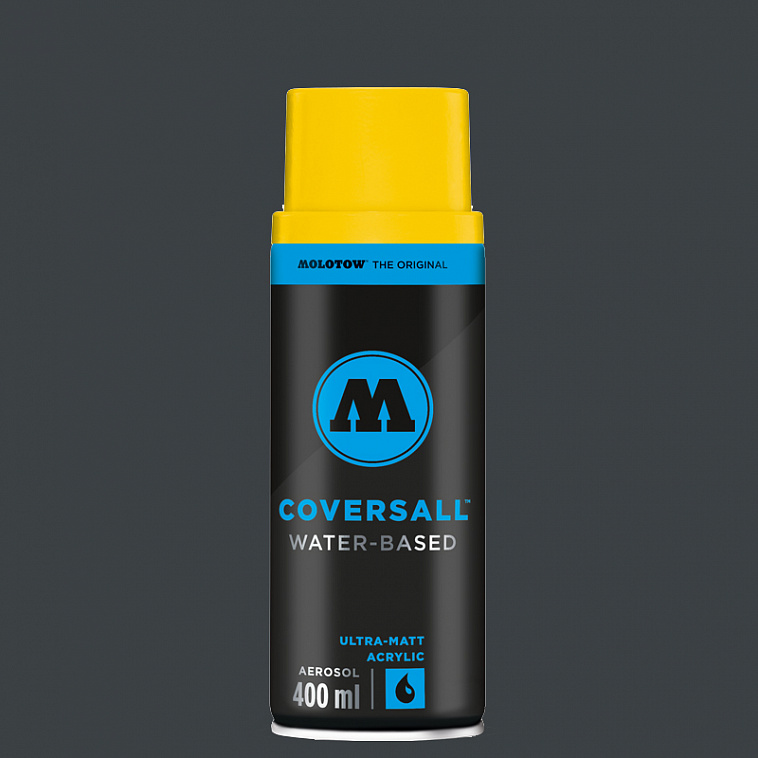 Аэрозольная краска Molotow "Coversall WB" 400 мл,  #148 antracite grey 606x758