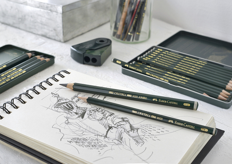 Карандаш чернографитный Faber-Castell "CASTELL-9000" В  606x758
