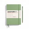 Записная книжка в точку Leuchtturm А5 123 стр., мягкая обложка пастельный зеленый