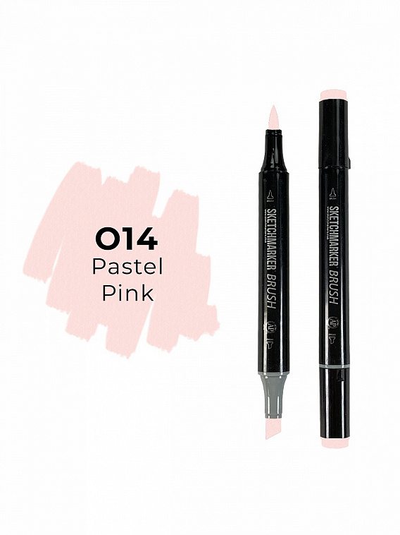 Маркер двухсторонний на спиртовой основе Sketchmarker Brush Цвет Пастельный розовый 606x758