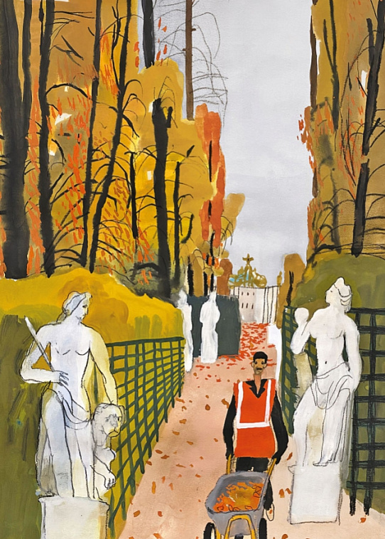 Открытка "Летний сад" Сидневой 606x758