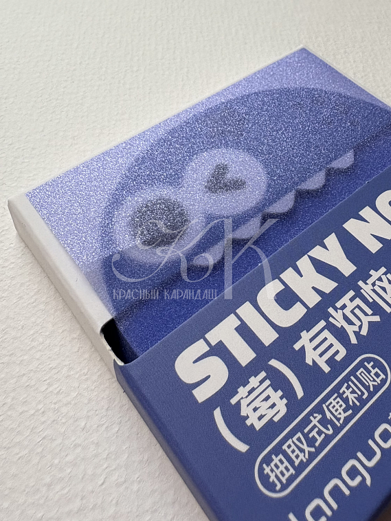 Блок самоклеящийся Languo, Z-сложение, 76х76 мм, 80 л, квадратный, синий 606x758