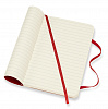 Записная книжка в линейку Moleskine "Classic Soft" Pocket, 90x140 мм 192 стр мягкая обложка, красный 2
