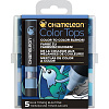 Набор цветных блендеров Chameleon Blue Tones голубые тона 5 шт 2