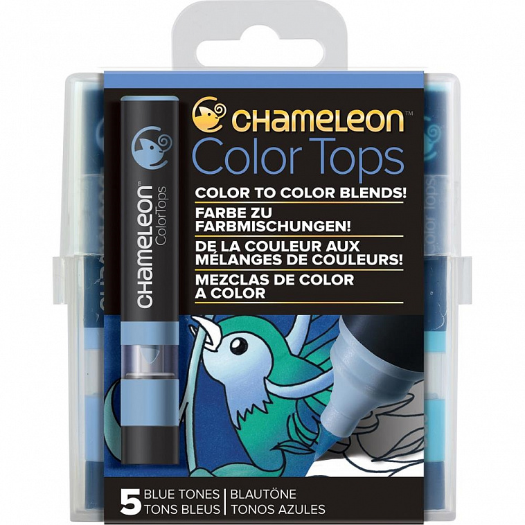 Набор цветных блендеров Chameleon Blue Tones голубые тона 5 шт