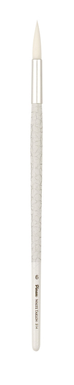 Кисть синтетика №6 круглая Pinax "WHITE TAKLON 314" 606x758