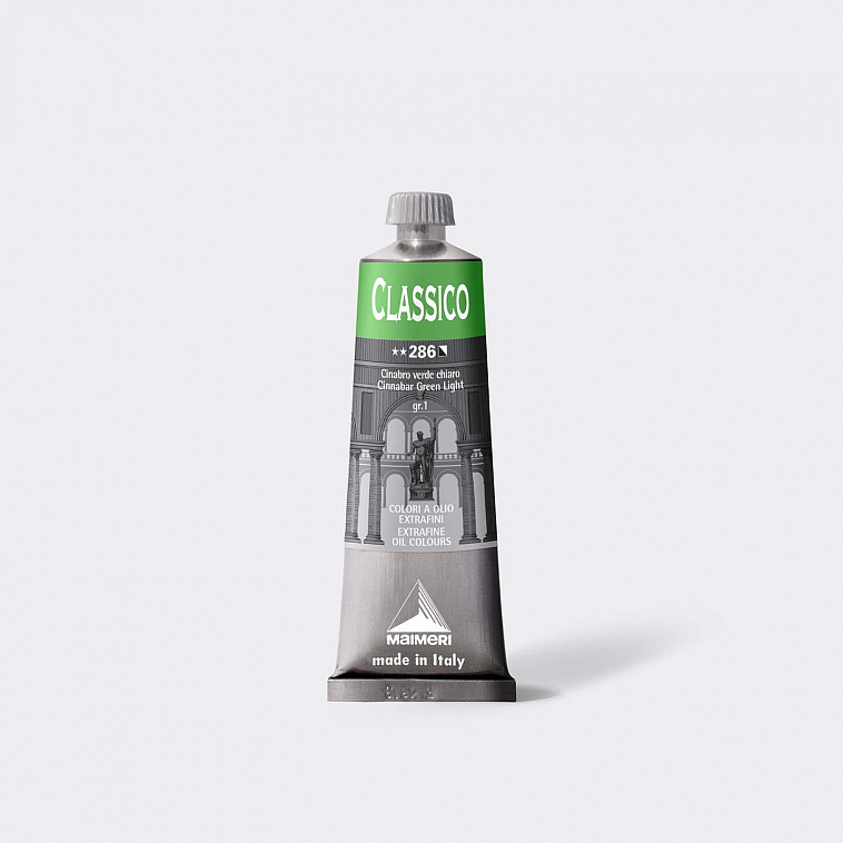 Масло Maimeri "CLASSICO" 60 мл Киноварь зелёная светлая   606x758