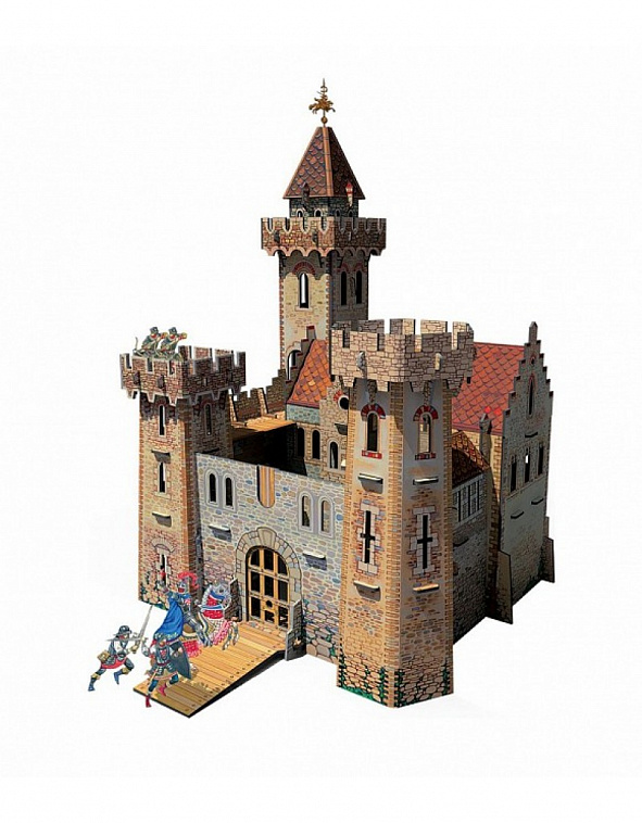 Игровой набор из картона "Рыцарский замок"