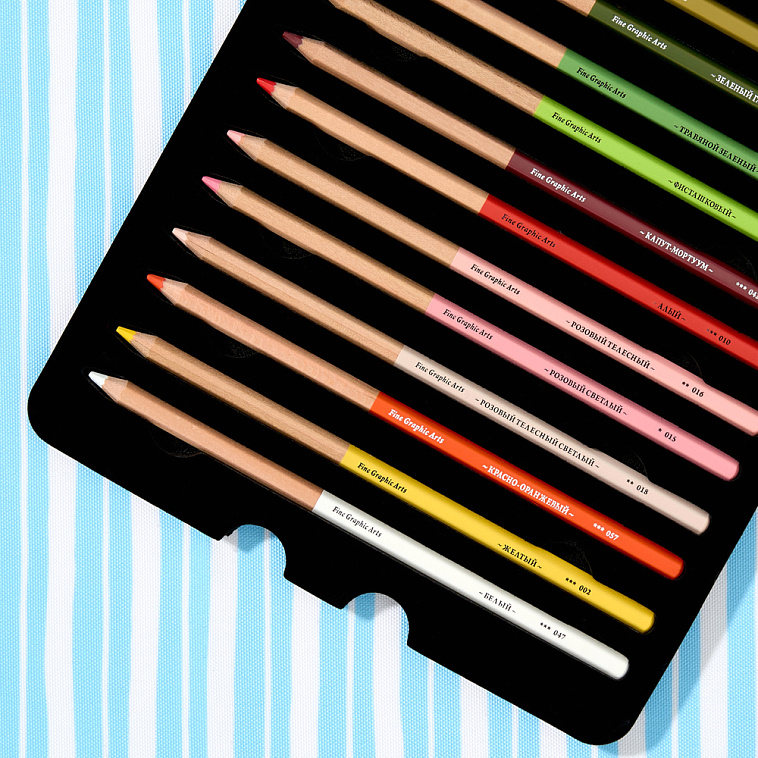 Набор карандашей цветные Малевичъ "GrafArt Soft", 30 цветов 606x758