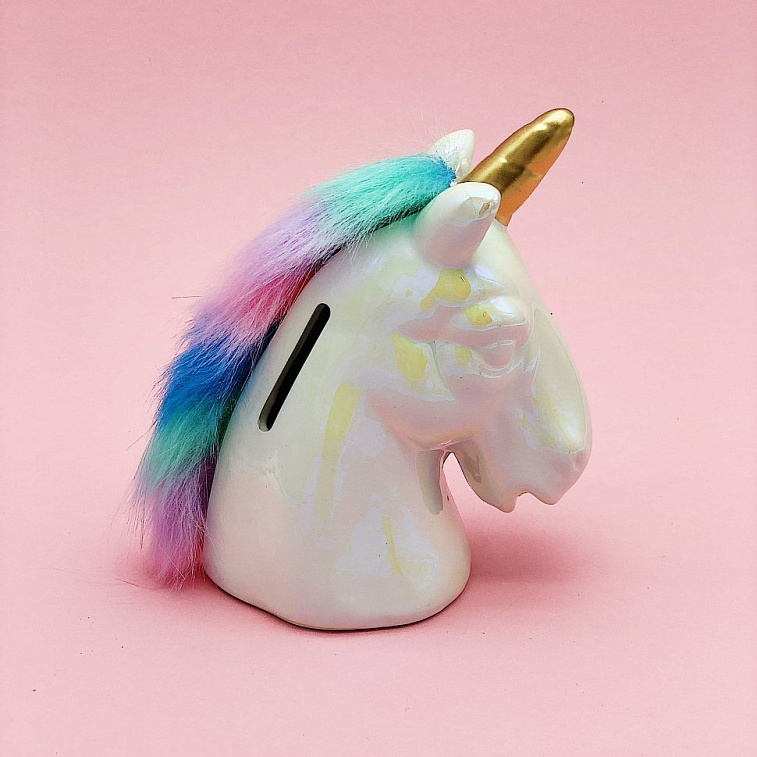 Копилка "Fluffy head unicorn"