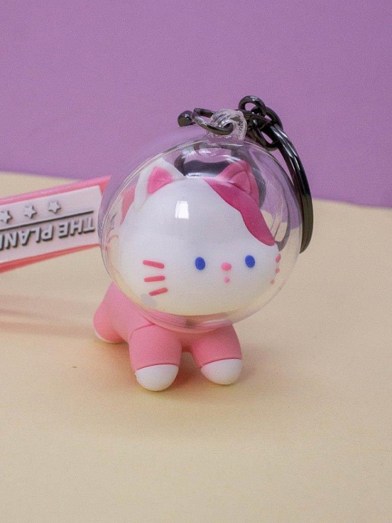 Брелок "Cat astronaut", pink