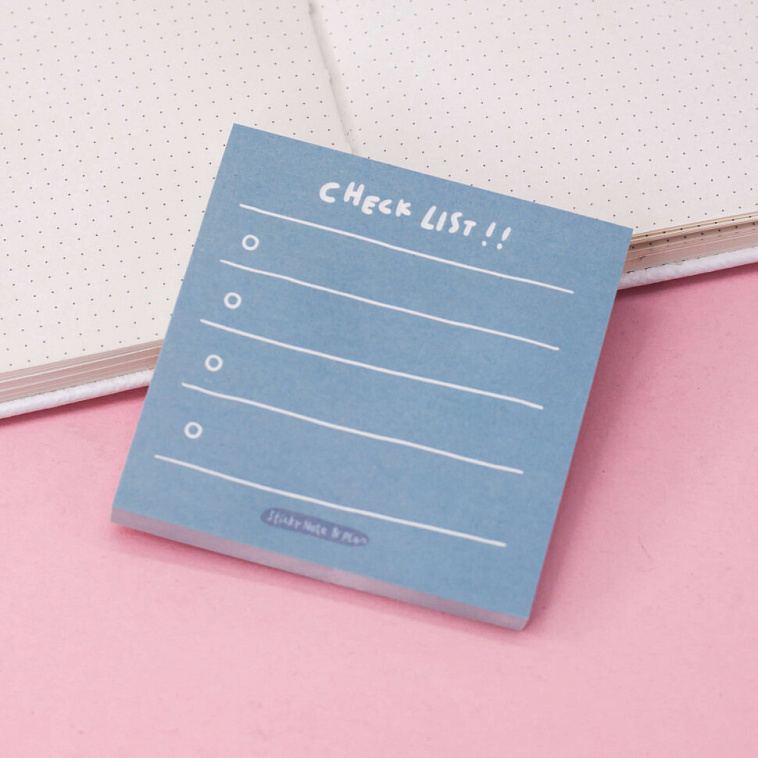 Блок для заметок "Check list", blue 606x758