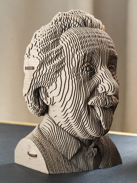 Картонный 3D конструктор QBRIX  "Эйнштейн"