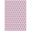 Упаковочная бумага глянцевая MESHU "PandaGift_Pink" 70*100 см, 90 г 2