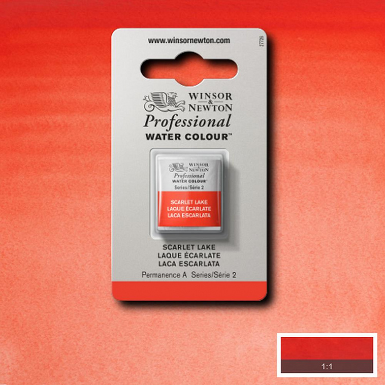 Акварель Winsor&Newton "Professional" в кювете Алый   606x758