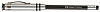 Карандаш чернографитный Faber-Castell "Perfekt pencil" с ластиком, черный корпус