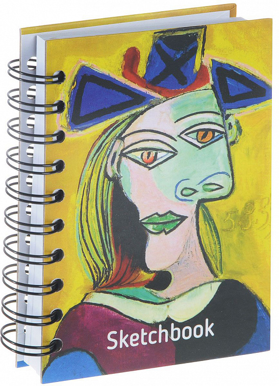 Скетчбук "Пикассо. Голова женщины в голубой шляпе" А6