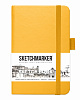 Блокнот для зарисовок Sketchmarker 9х14 см 80 л 140 г, твердая обложка Оранжевый