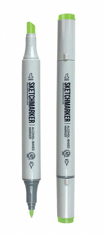 Маркер двухсторонний на спиртовой основе Sketchmarker Цвет Игуана 606x758
