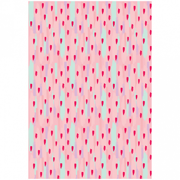 Упаковочная бумага глянцевая MESHU "Stylish pink" 70*100 см, 90 г