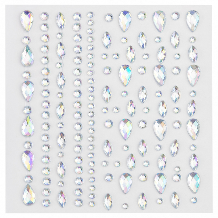 Наклейки-стразы MESHU "Glow", 16*10,5 см 606x758