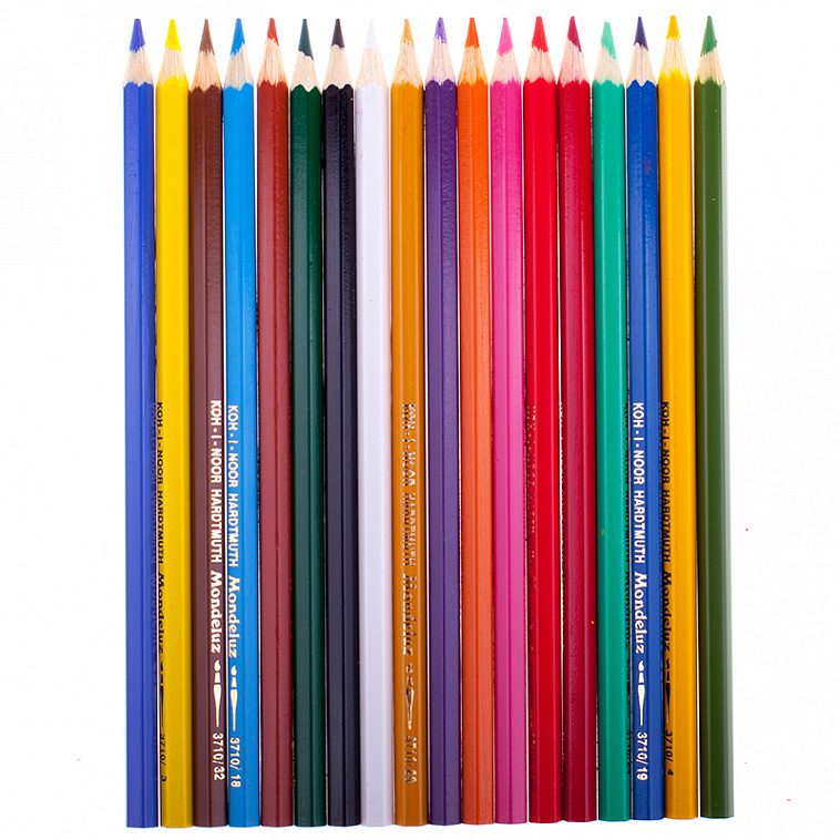 Набор цветных карандашей акварельных Koh-I-Noor "Mondeluz" 18 цв в картон кор