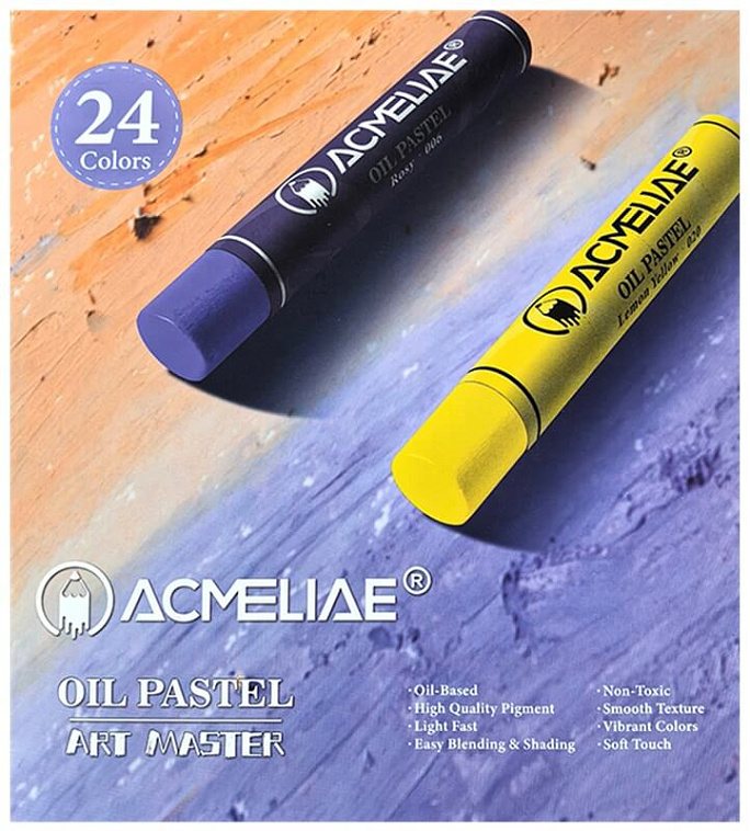 Набор пастели масляная ACMELIAE 24 цвета 606x758