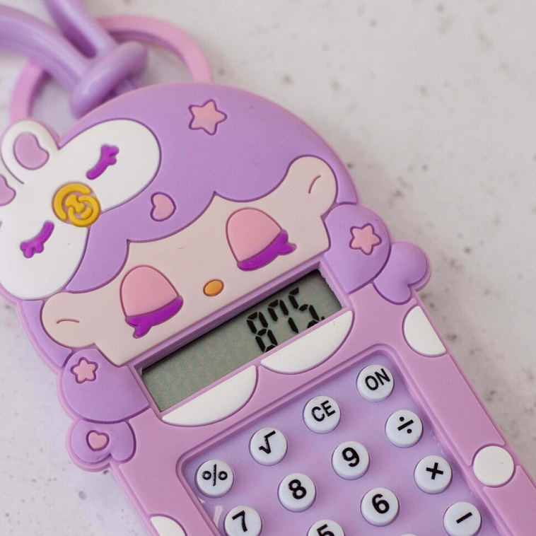 Брелок-калькулятор "Sleeping bunny", purple