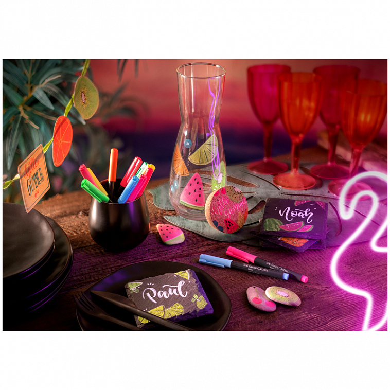 Маркер для декорирования Faber-Castell "Neon" 1,5 мм, пулевидный