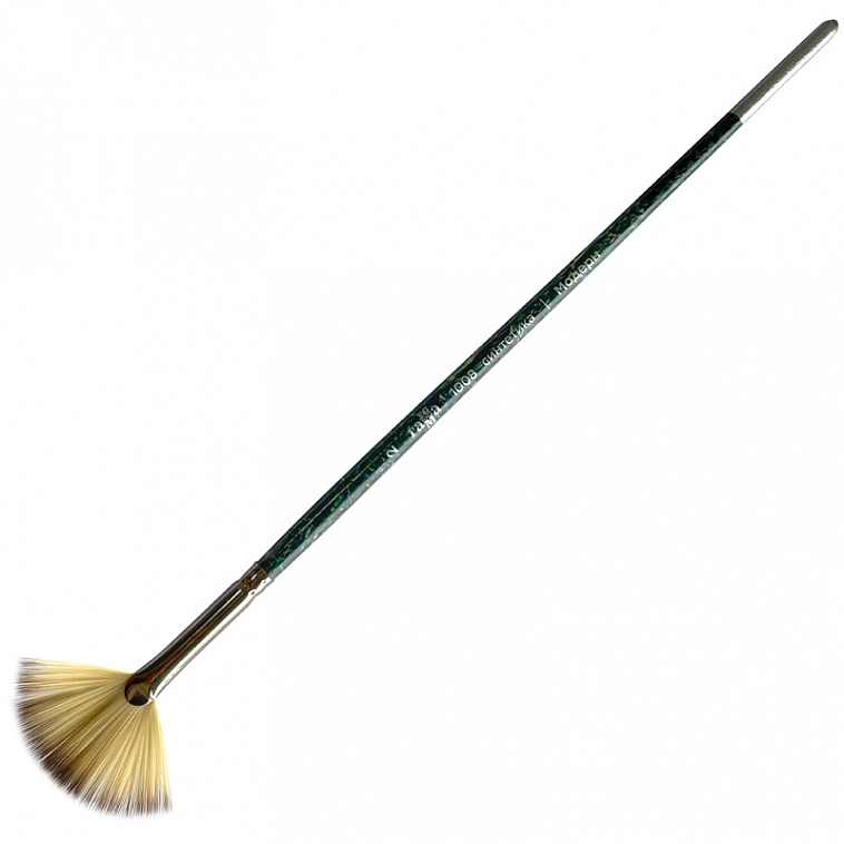 Кисть синтетика №2 веерная Гамма "Модерн" короткая ручка 606x758