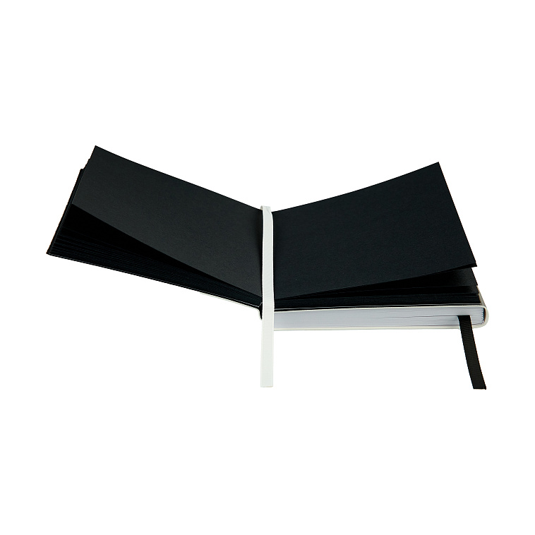 Скетчбук Sketchmarker Black&White, 2 в 1, мягкая обл. черная/белая, 12х12 см 60 л 140 г бум. белая/  606x758