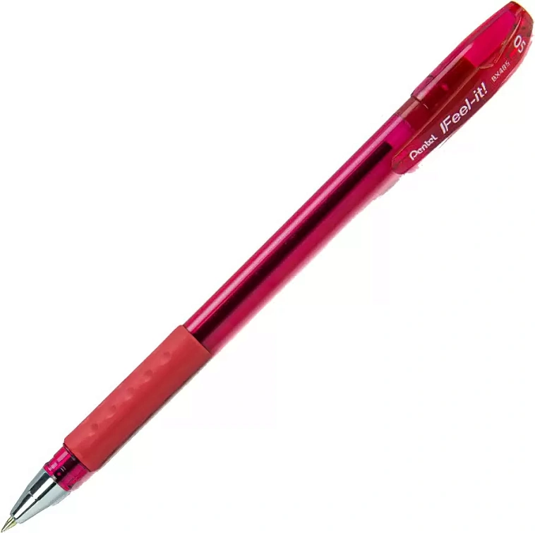 Ручка шариковая Pentel "Feel it!" 0,5 мм, цвет чернил: красный 606x758